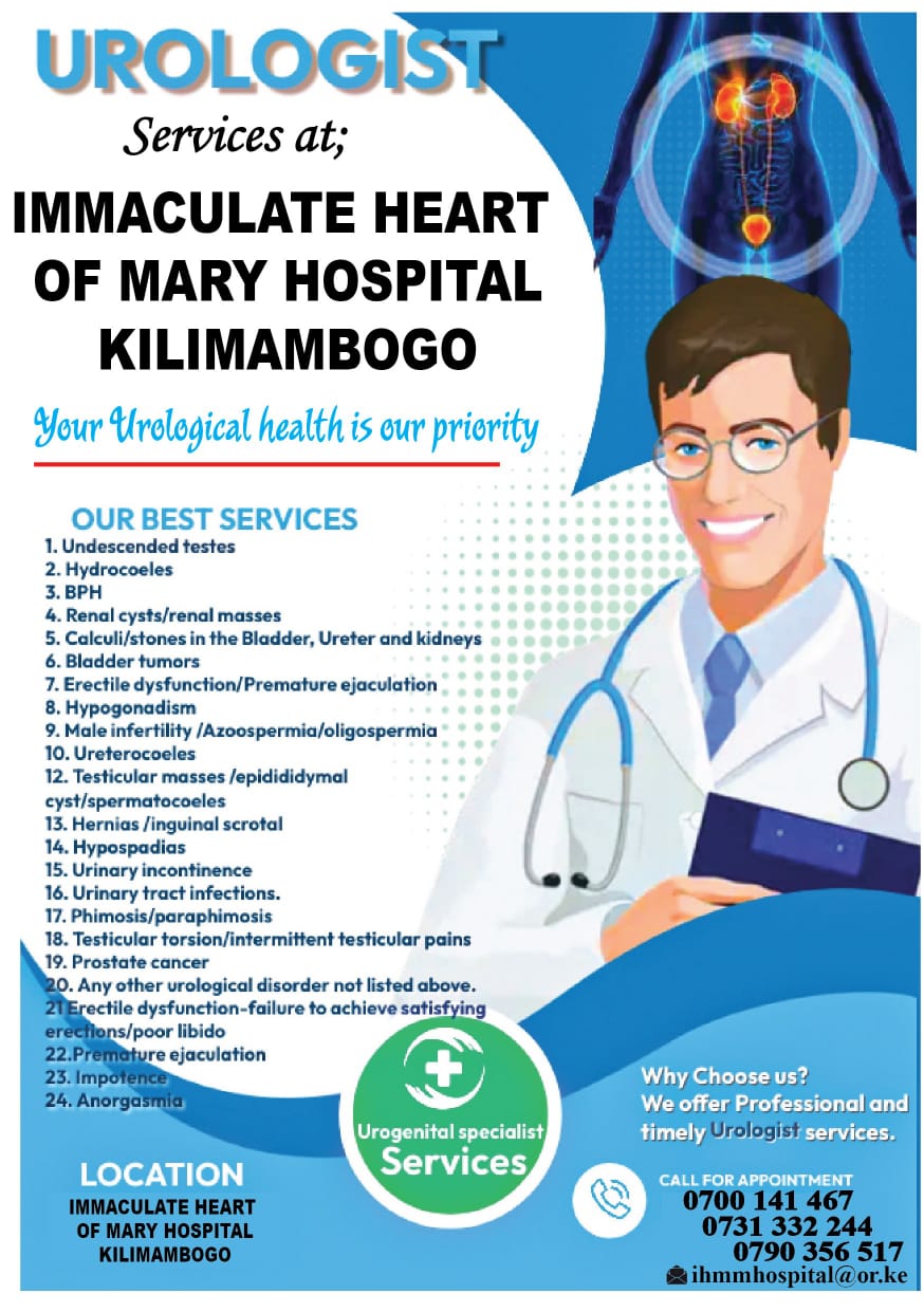 Urologist clinic services now available